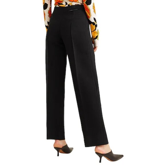 NWT Kwaidan Editions Women's Black Virgin Wool Straight-Leg Pants Size 38 (US 4) - Picture 3 of 6